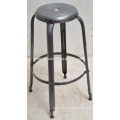 vintage industrial metal plated Bar stool